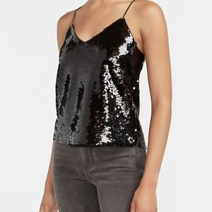 Express Sequin V-Neck Cami